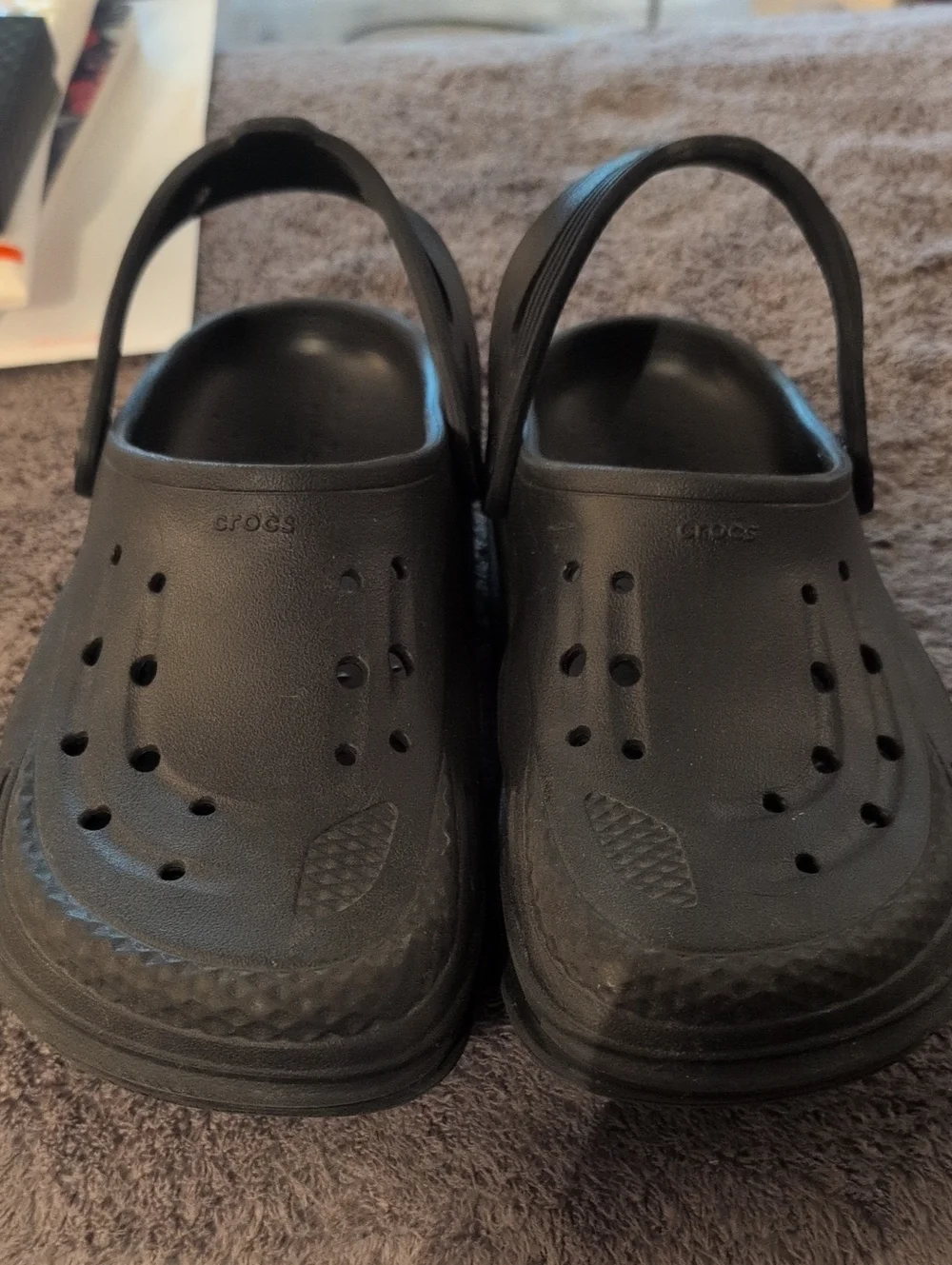 CROCS Men’s Black Classic Clog Sandals with Heel Strap